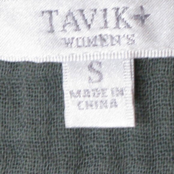 Tavik Army Green Tie Front Butterfly Sleeve Tunic Size Small - Picture 6 of 6